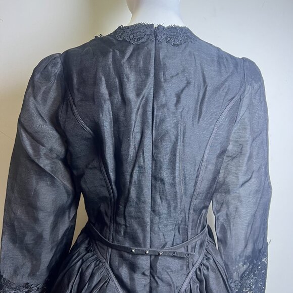 Zimmermann Hypnotic Lace Trim Mini Dress - Picture 11 of 14